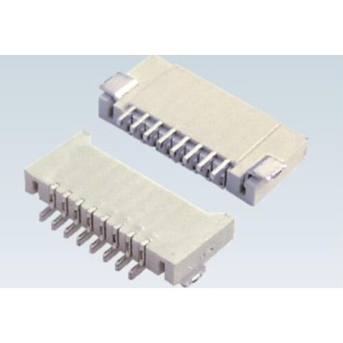 FPC connector 1.0mm 4/5/6/8/10/14/15/16/18/20/22/24/26P double-sided horizontal patch H2.0 high temperature resistance