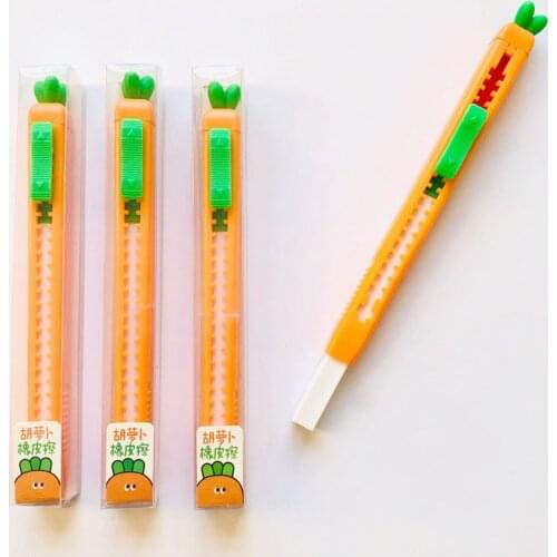 Creative Knife Shape Carrot Eraser Cute Rubber Erasers Promotional Gift Stationery office school supplies
