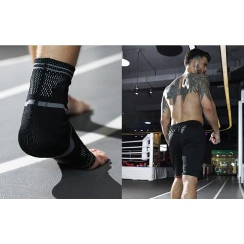 2021 New Arrival Unisex Nylon Sports Ankle Support Breathable Pressure Support Ankle Cover Football Basketball Protective Gear