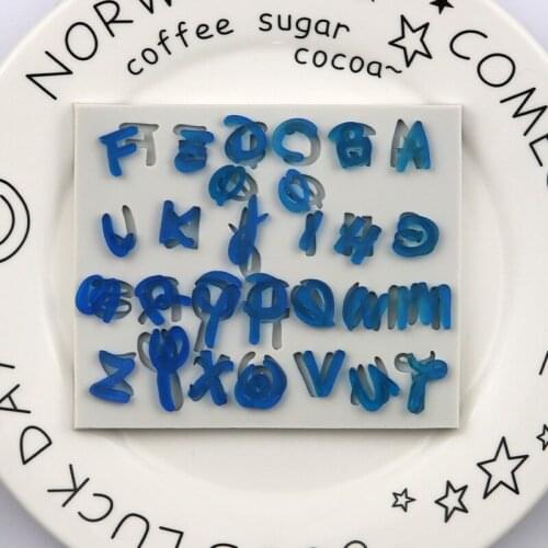 Letter Silicone Sugar Mold DIY Baking Handmade Decoration Mold Xgy-395