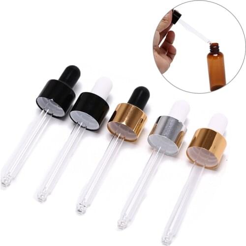 Clear Glass Experiment Medical Pipette Dropper Transfer Pipette Lab Supplies With Rubber Head For 30ml Dropper Bottle