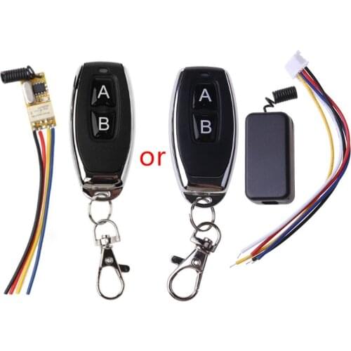 RF 2CH Mini Remote Control Switch Waterproof 12V DC3.7V to 24V Universal Relay Transmitter 433MHz Receiver Module Home Office