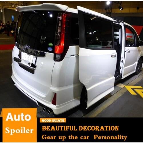 For Toyota NOAH VOXY Spoiler 2013 2014 2015 2016 2017 2018 ABS Material Car Rear Wing Primer Color Trunk Rear Roof Spoiler Sport