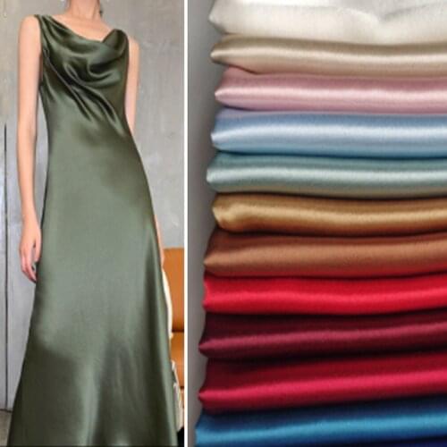 Thick Imitation Silk Gown Dress Suit Fabric Accessories Shirt Drape Material