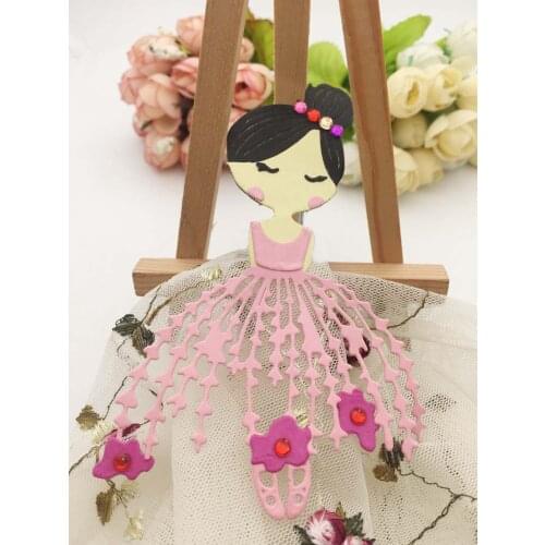 CUTTING DIES cut dancing ballet girl doll Scrapbook paper craft album card punch knife art cutter die