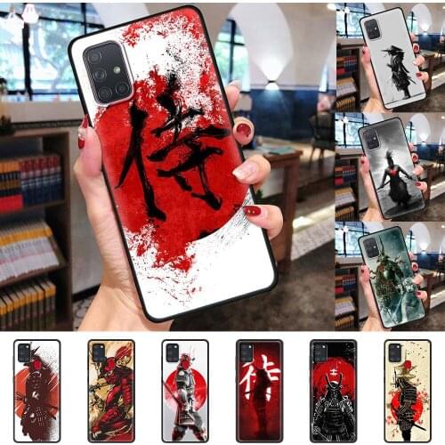 Japan Ninja Samurai Case For Samsung Galaxy A51 A50 A71 A21s A70 A41 A31 A40 A20e A12 A10 A72 A52 5G Soft Phone Cover Shell