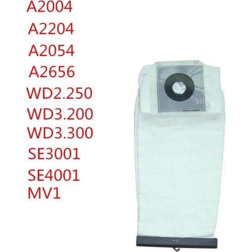 For KARCHER A2004 A2204 A2054 A2656 WD2.250 WD3.200 WD3.300 SE3001 SE4001 MV1 Vacuum cleaner parts dust filter washable bags