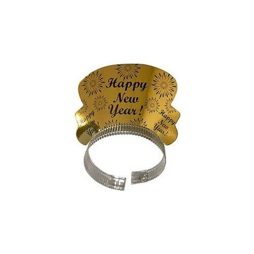 Gold Happy New Year Carton Crown christmas decorations рождественские украшения