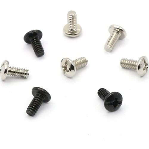 100PCS 6#-32*7.7(M3.5) Phillips Round Pan Head Machine Screw Ni-Plated / Zine Steel