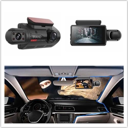 3-inch Car DVR Camera Dash Cam Dual Record Hidden Video Recorder Dash Camera 1080P Night Vision Parking Monitoring DashCam