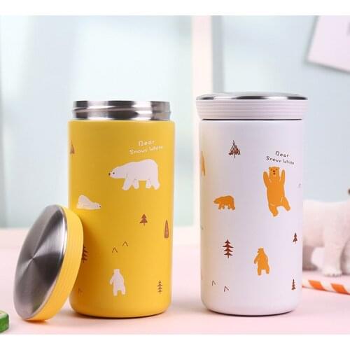304 Mini Stainless Steel Bottle With Tea Filter Vacuum Flasks Thermos Small Portable Coffee Travel Drink Water Bottle Thermoses