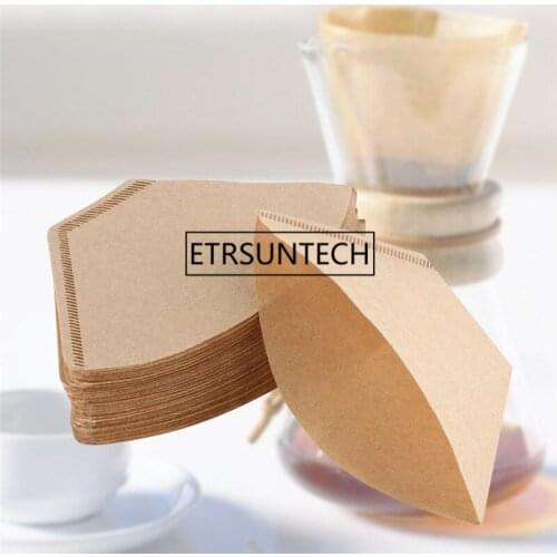40Set Coffee Strainer Paper Coffee Paper Bowl Coffee Filters Cones Dripper Cups Unbleached Paper Filters Bowl