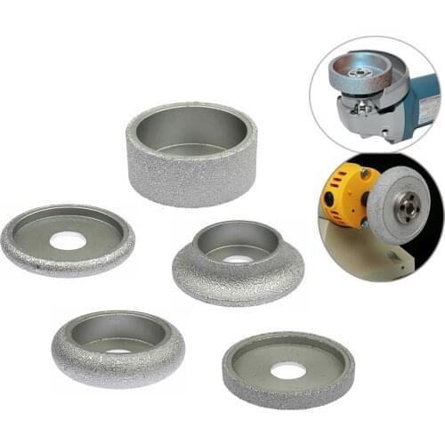 1 piece Brazed Diamond Grinding Wheel Demi-bullnose Vacuum Brazed Diamond Tools for Angle Grinder Bench Grinder