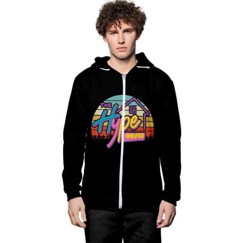 Digital Printing Men and Women Zipper Cross-border New Wholesale The Hype House 3D Factory Direct Sales Cn(origin) Sidno