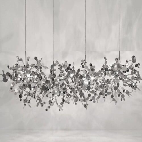Postmodern Individual G9 Leaf Pendant Light Industrial lamp Metal hanging lights LOFT suspension luminaire