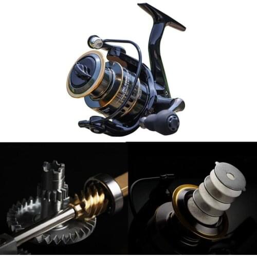 HE1000-7000 Spinning Reel 10KG Max Drag Fishing Reel 10KG Max Drag Power Fishing Reel for Bass Pike Fishing Accessories