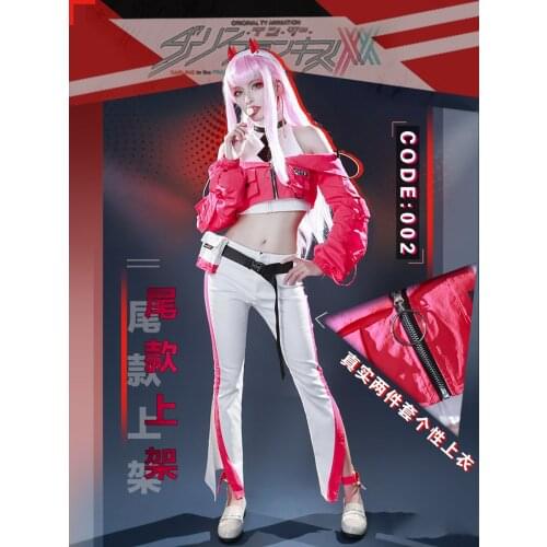Anime DARLING in The FRANXX 02 Dailydress CODE 015 Ichigo Cosplay Costume Halloween Party Suit For Women New 2021