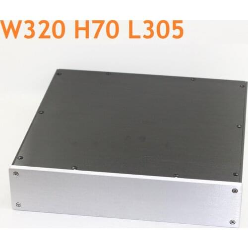 DAC Preamp Tube Amplifier Housing DIY Aluminum Decoding Shell Power Amplifier Supply Chassis W320 H70 D305 Medium Size Canbinet