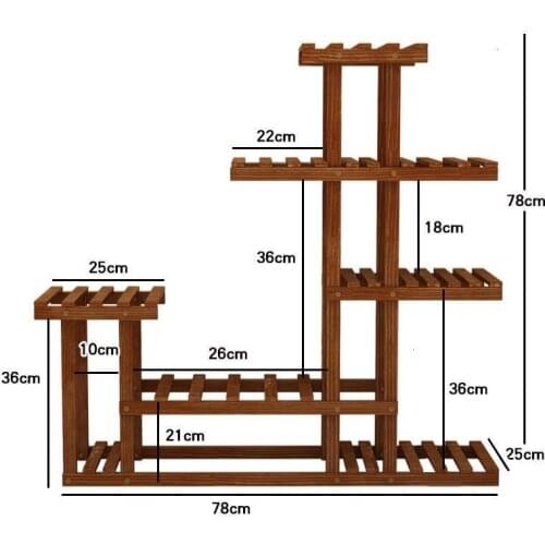 Bunga Repisa Mueble Indoor Wooden Shelves Stand Estante Para Plantas For Table Balcony Flower Stojak Na Kwiaty Rack Plant Shelf