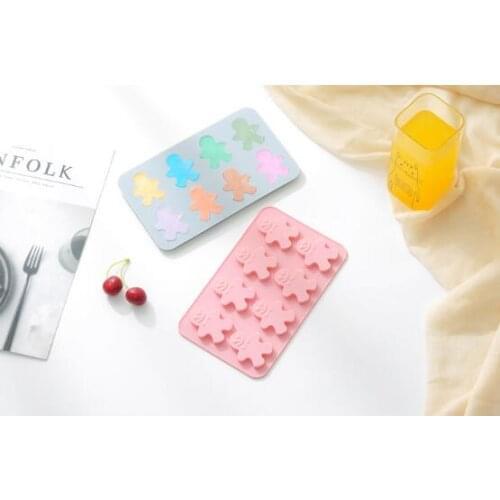 Man Silica Mold Baking Chocolate Biscuit Mold