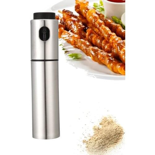 Stainless Steel Oil Spray Bottle Liquid Seasoning Bottle Fine Mist Olive Pump Dispenser Cooking Tool Gadget