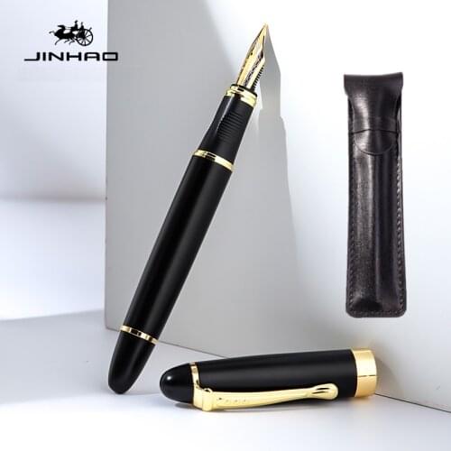 New Jinhao X450 Deluxe Black 18kgp Medium Nib Fountain Pen