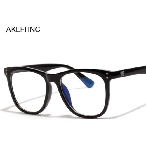 New Fashion Women Glasses Frame Men Black Eyeglasses Frame Vintage Square Clear Lens Glasses Optical Spectacle Frame