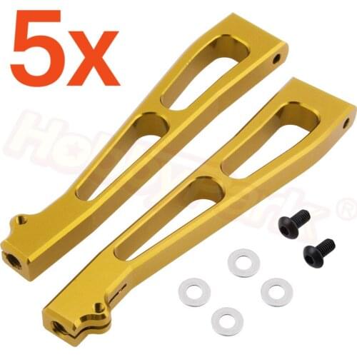 Wholesale 5Pairs Aluminum Front Upper Suspension Arms Replace EA1002 for JLB Racing CHEETAH 1/10 Brushless RC Car Monster Truck