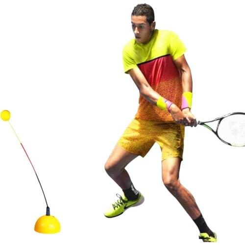 Professional Portable Tennis Training Tool Practice Trainer Stereotype Swing Ball Machine For Beginners Self-study Accessories