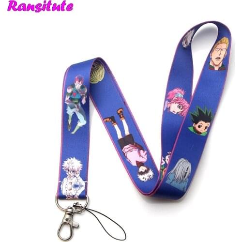 Ransitute R325 HUNTER*HUNTER Anime Cartoon Key Lanyard ID Badge Holder Animal Phone Neck Strap And Keyring
