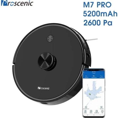 Proscenic M7 Pro LDS Robot Vacuum Cleaner ,Laser Navigation, 2600Pa Powerful Suction, APP & Alexa Control ,Multi Mapping