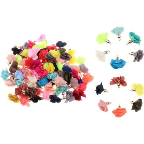 Handmade Tassel Flower Key Chain Bag Purse Keyring Handbag Accessories