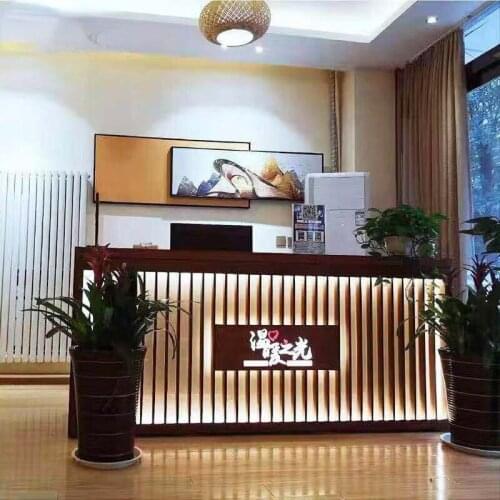 Customized Retro Cashier Counter Restaurant Clothing Store Bar Counter Company Hotel Beauty Salon Simple Reception Desk