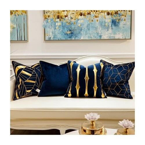 Geometry Modern Light Luxury Sofa Embroidered Pillowcase Decorative Cushion Cover Throw Pillow Cover Soft Luxury Home Decor