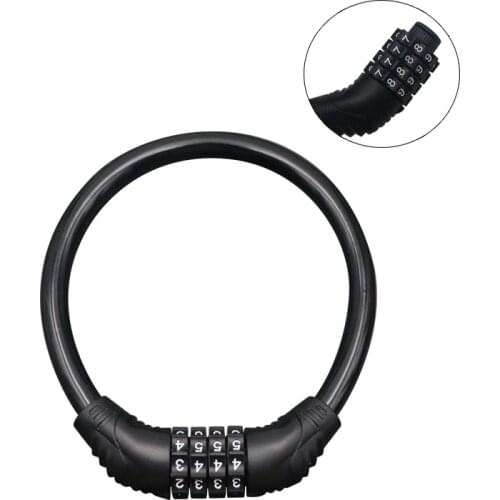 Bicycle Security Digit Chain Lock Bike Anti-theft Anti-Cutting Alloy Steel Motorcycle Cycle Cable Code Combination Password Lock