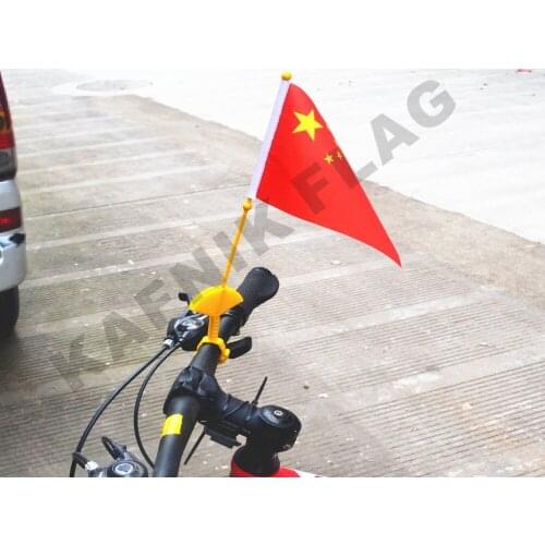 KAFNIK,custom Bicycle flag Any logo any design any national flag with 14*21cm hand flag for advertising decoration,free shipping