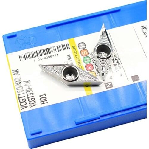 VCGT160402 AK H01 CNC Internal Turning tool lathe tool VCGT160402 holder tool aluminum alloy slotted Carbide insert cutter blade