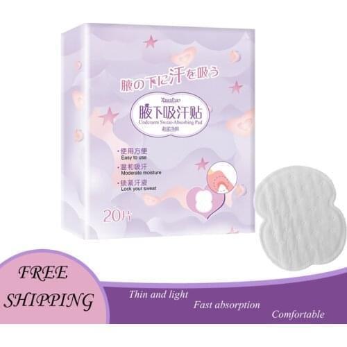 10/20Pcs Armpits Sweat Pads for Underarm Gasket from Sweat Absorbing Pads for Armpits Linings Disposable Anti Sweat Stickers