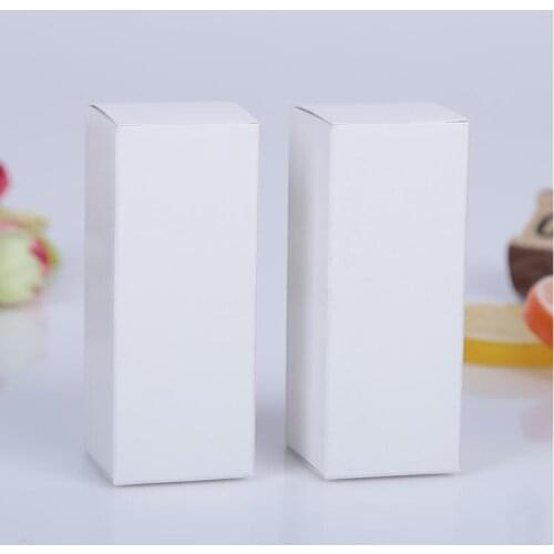 100pcs/lot-1.7*1.7*12.4cm Mini Size Black White kraft Paper Box For Lipstick Perfume Essential Oil Bottle Storage valve tubes