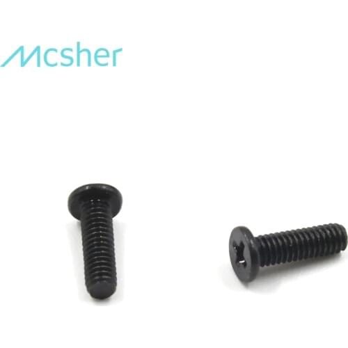 100pcs M2.5 x 8mm Laptop Notebook Screw Phillips Flat Wafer Head Black Zinc