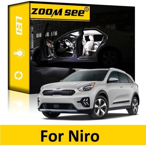 13pc LED Plate Lamp + Interior Dome indoor mirror lights bulb for Kia Niro EV For Niro 2020