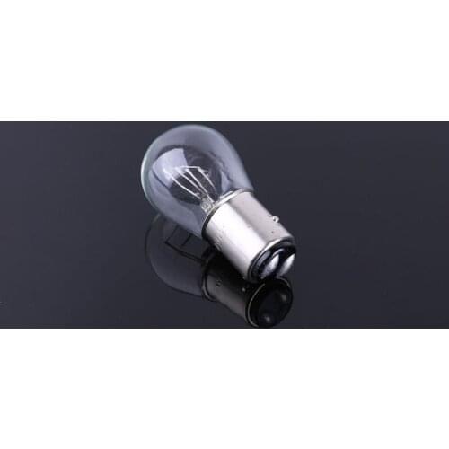 40GF 2pcs P21/5W S25 12V21/5 BAY15D Car Clear Glass Lamp Brake Tail Bulb Car Indicator Halogen stop Lamp brake bulbs