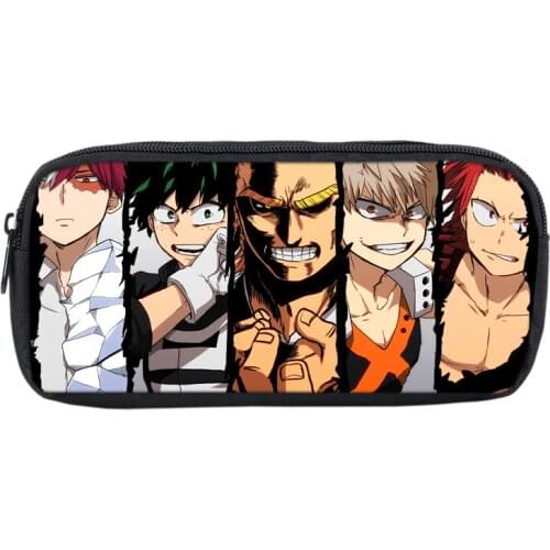 My Hero Academia Pencil Case Bag School Pouches Children Student Pen Bag Kids Purse Wallet Boy Girl Cartoon