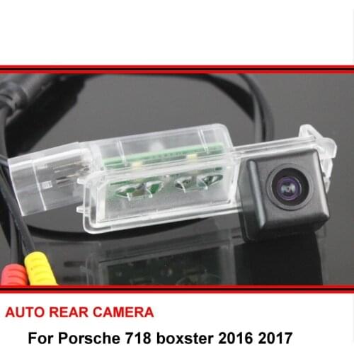For Porsche 718 boxster 2016 2017 car rear view camera trasera Auto reverse backup parking Night Vision Waterproof HD
