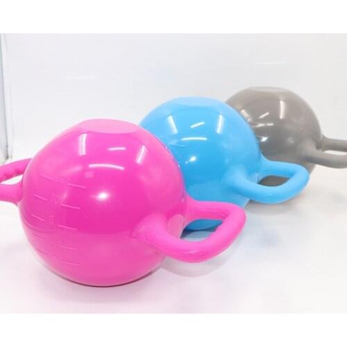 Home Gym Fitness Yoga Kettle Bell women Water Injection Dumbbell Kettle Bell 2 Handles Exercise Equipmeant Pilates Body Building