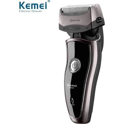 Kemei 2 Heads Electric Rechargeable Reciprocate Man Shaver Twin Blade Electric Shaving Razors Face Care
