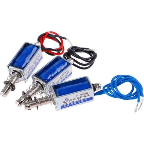 New Micro Mini Solenoid Valve Electromagnet Open Frame DC Push-Pull Type Magnet 6V 12V 24V DC For Electric Air/Water Gas Valve