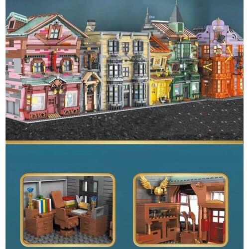 MOULD KING Streetview Toys The Magic Wand Shop Quick Pitch Supplies Joke Shop Alley Model Building Blocks Bricks Toys Gifts