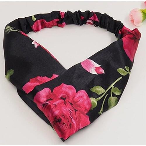 Imixlot Bohemian Trendy Floral Printed Headband Elastic Hair Band for Women Female Hair Accessories haarbanden voor vrouwen