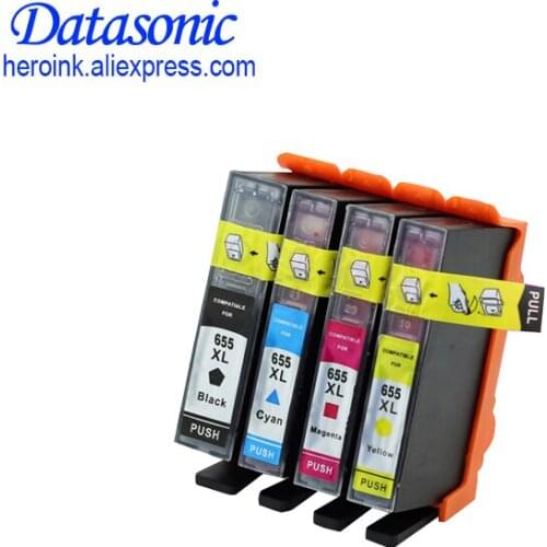 4Pcs Compatible Ink Cartridge for HP 655 for hp655 for HP 655XL for HP deskjet 3525 5525 4615 4625 4525 6520 6525 6625 printer